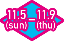 11.5(sun)-11.9(thu)