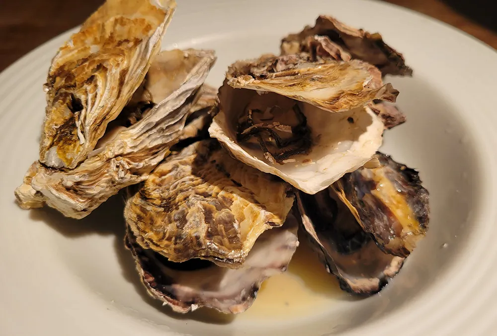 蒸し牡蠣
