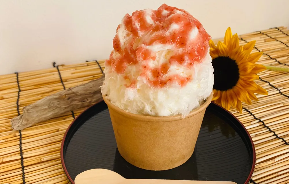 いちごみるくかき氷