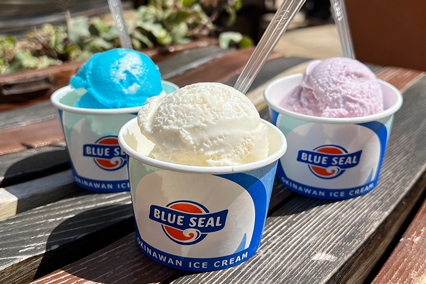 ブルーシールアイスクリームと沖縄の青果物