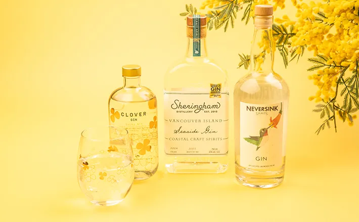 Gin flight.3種のクラフトジン飲み比べ