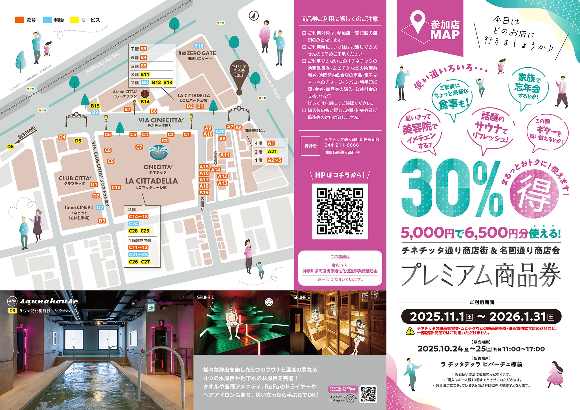 プレミアム商品券参加店舗MAP